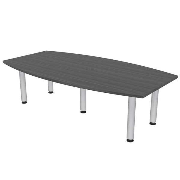45.25 in W, 84 in L, 29 in H, Engineered Wood Top, Grey